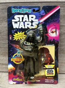 Darth Vador Star Wars Bend Ems 1993 Action Figure + Trading Card! - Picture 1 of 13
