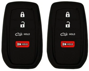 2 Pack Keyless Entry Rubber Key Fob Remote Cover Toyota Tacoma Tundra 2025 2024 - Picture 1 of 3