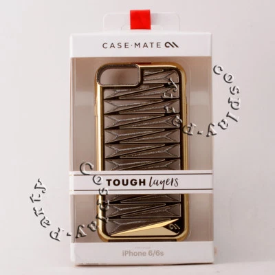 Funda Mate iPhone 6 iPhone 6s Capas Resistentes Carcasa Rígida Cubierta a Presión Dorado Glamour Foto 1 de 4