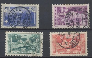 Switzerland Stamps 1914 Mountain Views W13 P11.5 Comb Granite Paper SG294/7 - Picture 1 of 13