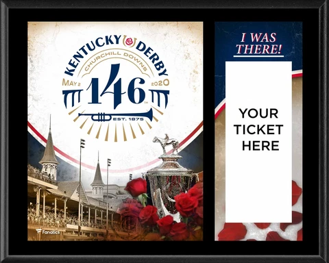 Kentucky Derby 146 12" x 15" Sublimated "I Was There" Ticket Plaque Cover