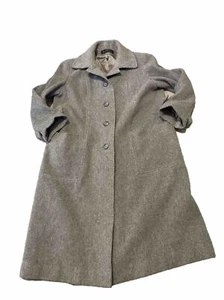 VINTAGE ALORNA Long Manteau Femme Laine Large Petite - Photo 1/5