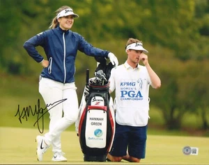 HANNAH VERDE FIRMATO AUTO'D 11X14 FOTO BAS COA LPGA TOUR 2019 PGA CHAMPIONSHIP B - Foto 1 di 1