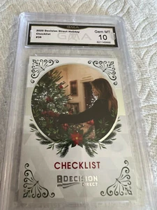 CHECKLIST MELANIA TRUMP 2020 DECISION DIRECT HOLIDAY # 36 GRADED 10 L@@@K - Picture 1 of 2