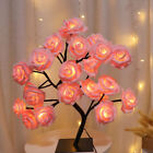 24 LED Rose Flower Tree Light Desk Lamp Fairy Night Lights for Bedroom Decor