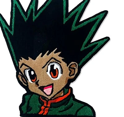 Gon Freecss Anime Kids Room Wool Area Rug Bed Room Modern Green Doormat 2x3 ft - Image 1 of 4