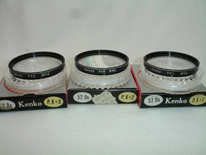 Kenko 52mm Close up filter set +1 +2 +3 Japan, With case and Box PX 1 PX2 PX3 - Picture 1 of 4