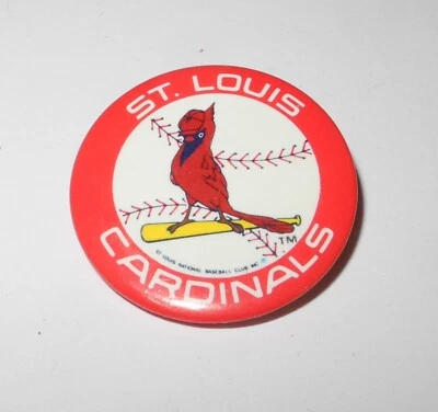 Vintage Baseball St Louis Cardinals World Series Souvenir Stadium Pin Button - Image 1 of 2