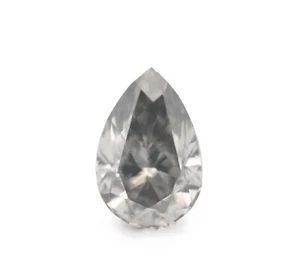 Pure Gray Diamond - 1.02ct Natural Loose Fancy Gray Color Pear shape SI2 - Picture 1 of 9