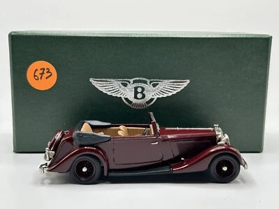 Lansdowne Models 1/43 Bentley 4-1/4 Liter DHC Maroon Park Ward 1936 LDM 108 673 - Image 1 of 4