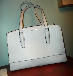NINE WEST  faux-leather women's satchel  bag- WHITE
