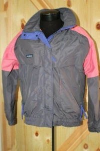 Vintage Women's Columbia Lg pink purple gray jacket coat Powder Keg - Picture 1 of 5