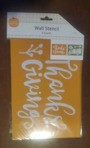 NEW LOT flexible self adhesive stencils BLESSED THANKSGIVING PUMPKIN FALL THEME - Picture 1 of 4