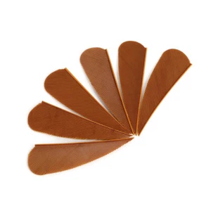 50X 2" Archery Arrow Feathers Natural Fletches Left Wing Arrow Shaft DIY Hunting - Picture 1 of 72