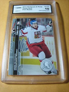 TOMAS HERTL SHARKS 2013 ITG HEROES AND PROSPECTS # 121 ROOKIE RC GRADED 10 - Picture 1 of 1