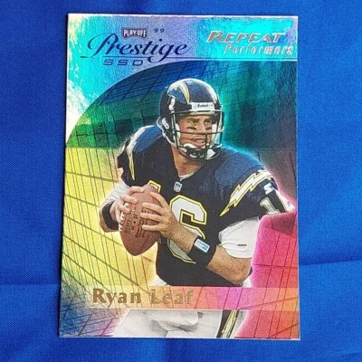 Ryan Leaf 1999 Playoff Prestige SSD Football Repeat Performers card #B156 - Image 1 of 4