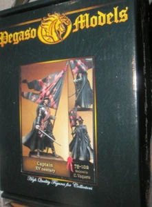 Pegaso Models Captain XV Century 75mm SEALED Metal Figurine ITALY 75-102 - Picture 1 of 3
