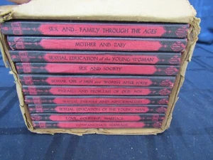 Original Vintage Dr. Keller 1928 10 Volume Set- The Sexual Education Series- Box - Picture 1 of 11