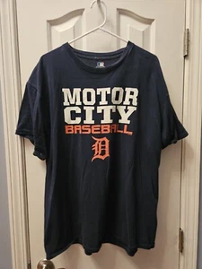 Vintage MLB Detroit Tigers Motor City Baseball T-Shirt Mens Size XL - Picture 1 of 3