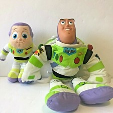TOY STORY Buzz Lightyear Plush Backpack & Disney Babies Baby Buzz Toy Lot of 2