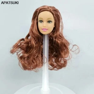 Schminken Plastikköpfe für 11,5" Puppenköpfe mit Locken WIG gewelltes Haar Puppe - Bild 1 von 2