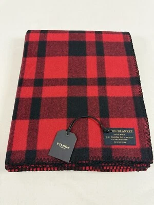FILSON MACKINAW WOOL BLANKET RED/BLACK HERITAGE NWT - Image 1 of 4