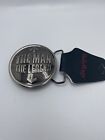 Body Rage- The Man-The Legend Belt Buckle Silver Tone Metal .  New with tag.
