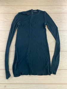 Zara W&B Collection Bodycon Dress Black Sz M Women’s Stretch - Picture 1 of 9