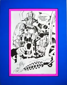GALACTUS Professionally Matted PRINT Marvel Jack Kirby art Fantastic Four - Picture 1 of 1