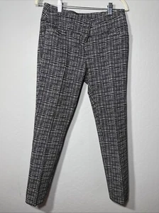 Loft schwarze Marisa Skinny Anzughose Baumwollmischung Größe 2 weiß/schwarz kariert NEU!!! - Bild 1 von 5