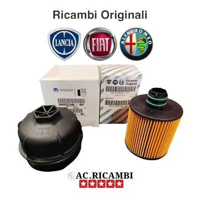 COPERCHIO+FILTRO OLIO ORIGINALE 500 X / L TIPO JEEP RENEGADE 1.6 2.0 MULTIJET - Immagine 1 di 4