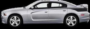 Straight Edge Razor Vinyl Graphics Decals Stripes for Dodge Charger 2011 to 2014 - Foto 1 di 1