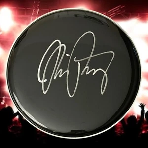 GFA Dream Theater Drummer  * MIKE PORTNOY *  Signed 10" Drumhead COA - Picture 1 of 3