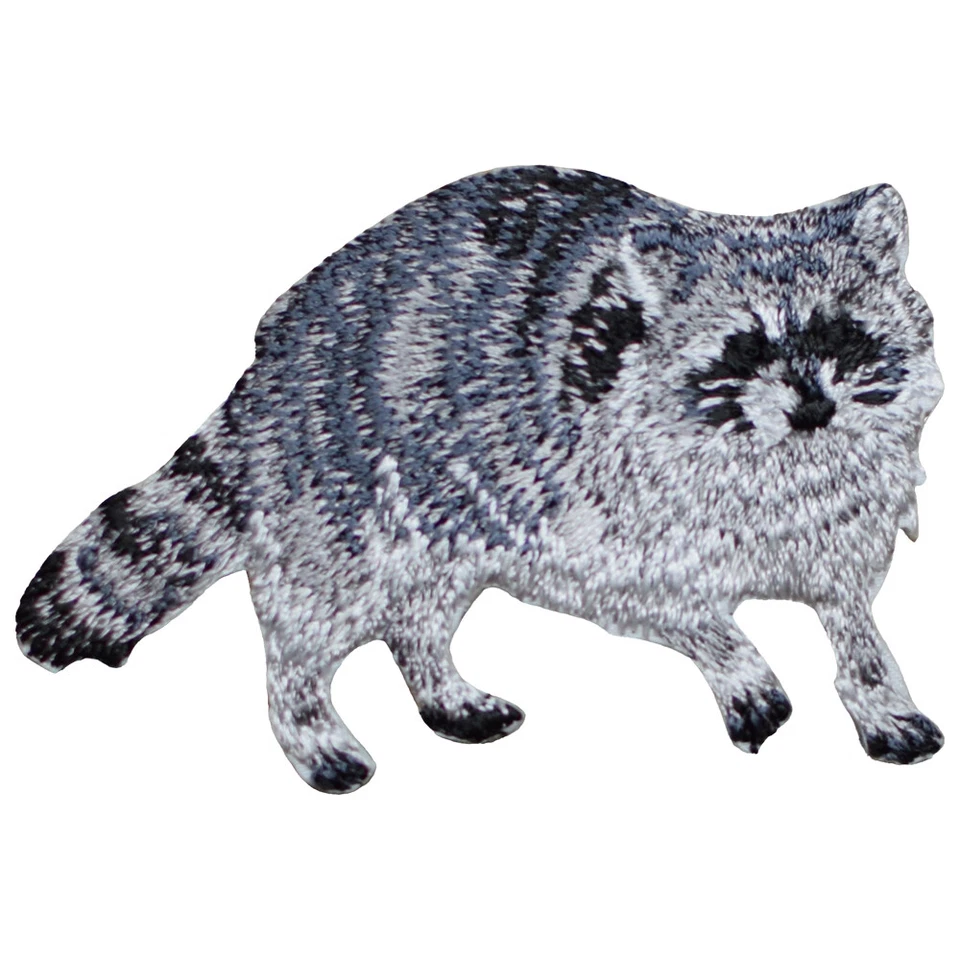 Raccoon Applique Patch - Nocturnal Mammal, Animal Badge 2.5" (Iron on) - Image 1 of 1
