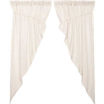Nuevo Primitivo Campo Granja Shabby CREMA ARPILLERA PRADERA BOTINES Panel Cortinas Foto 1 de 2