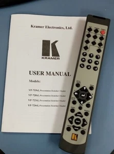 Genuine Kramer Audio Video Presentation Switcher Scaler IR Remote w/ user manual - Picture 1 of 4