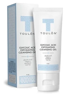 Glycolic Acid Cleanser Exfoliating Face Wash Anti Aging Skin Care 4 Ounce - Picture 1 of 5