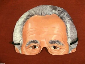 Máscara de colección años 90 Shimon Peres Israel Presidente Premio Nobel Purim Kodak - Imagen 1 de 3