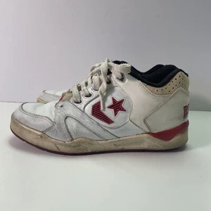 Vintage 80s Chicago Bulls Converse Men's Size 8.5 NBA Basketball Mid Sneakers - Picture 1 of 24