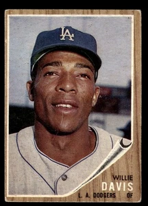 1962 Topps Willie Davis #108 GD Los Angeles Dodgers - Bild 1 von 2