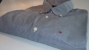 Tommy Hilfiger Men's Shirt - Large - Long Sleeve - Mid-Grey - Picture 1 of 5
