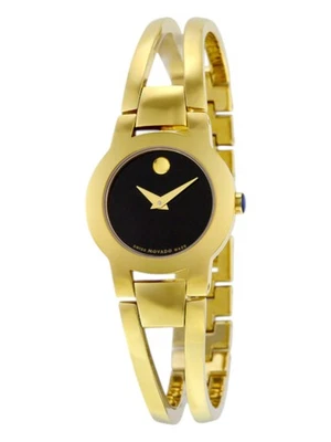 Reloj informal Movado 0606946 para mujer de cuarzo suizo chapado en oro precio de venta sugerido por el fabricante $795 Foto 1 de 4