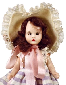 Nancy Ann Storybook Doll September #309 Plastic 5.5in 1966 Vintage Wears a rust - Picture 1 of 9