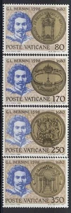 Vatican City - 1980 set of 4 - Bernini #673-6 cv 1.15 lot #31 - Imagen 1 de 1