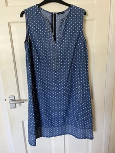 Roman Originals Cotton Blue Dress. Size 14 - Picture 1 of 4