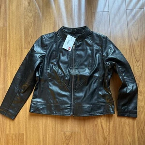 Amy Damen Lederjacke schwarz Cafe Racer Größe 2XL - Bild 1 von 11