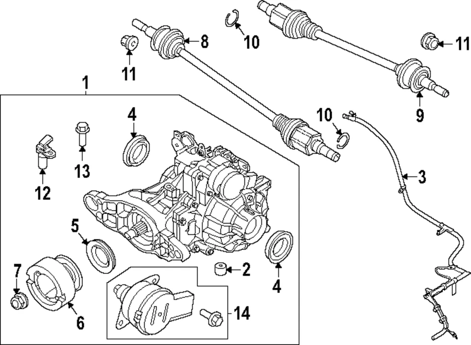 Genuine Ford 2019-2024 Ford Edge - Motor K2GZ-4C210-C - Image 1 of 1