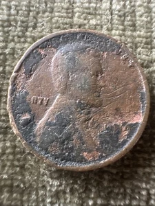 1919 Wheat Penny With Die Error And No Mint Mark - Picture 1 of 8