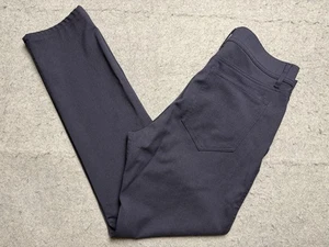 Pantalone Merino Unbound Uomo 30x30 Lana Navy Elasticizzato Viaggio Slim Fit Made Canada - Foto 1 di 12