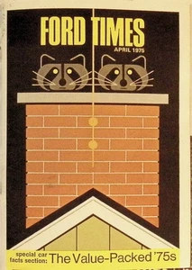 April 1975 Ford Times Cars Recipes Charles Harper Cover - Picture 1 of 2